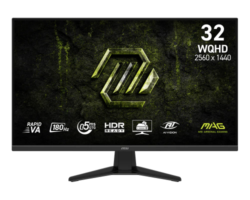 MSI MAG 325QF E18V 31.5" Gaming Monitor - Rapid VA, 180Hz, 0.5ms, HDMI, DP